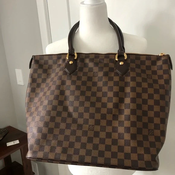 Louis Vuitton Brown Checkered Tote - Picture 3 of 16